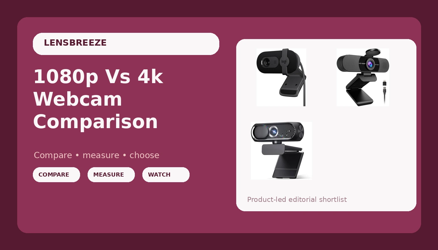 1080p Vs 4k Webcam Comparison - LensBreeze review with measurements and honest opinion
