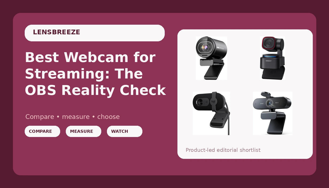 Best Webcam for Streaming: The OBS Reality Check - LensBreeze review with measurements and honest opinion
