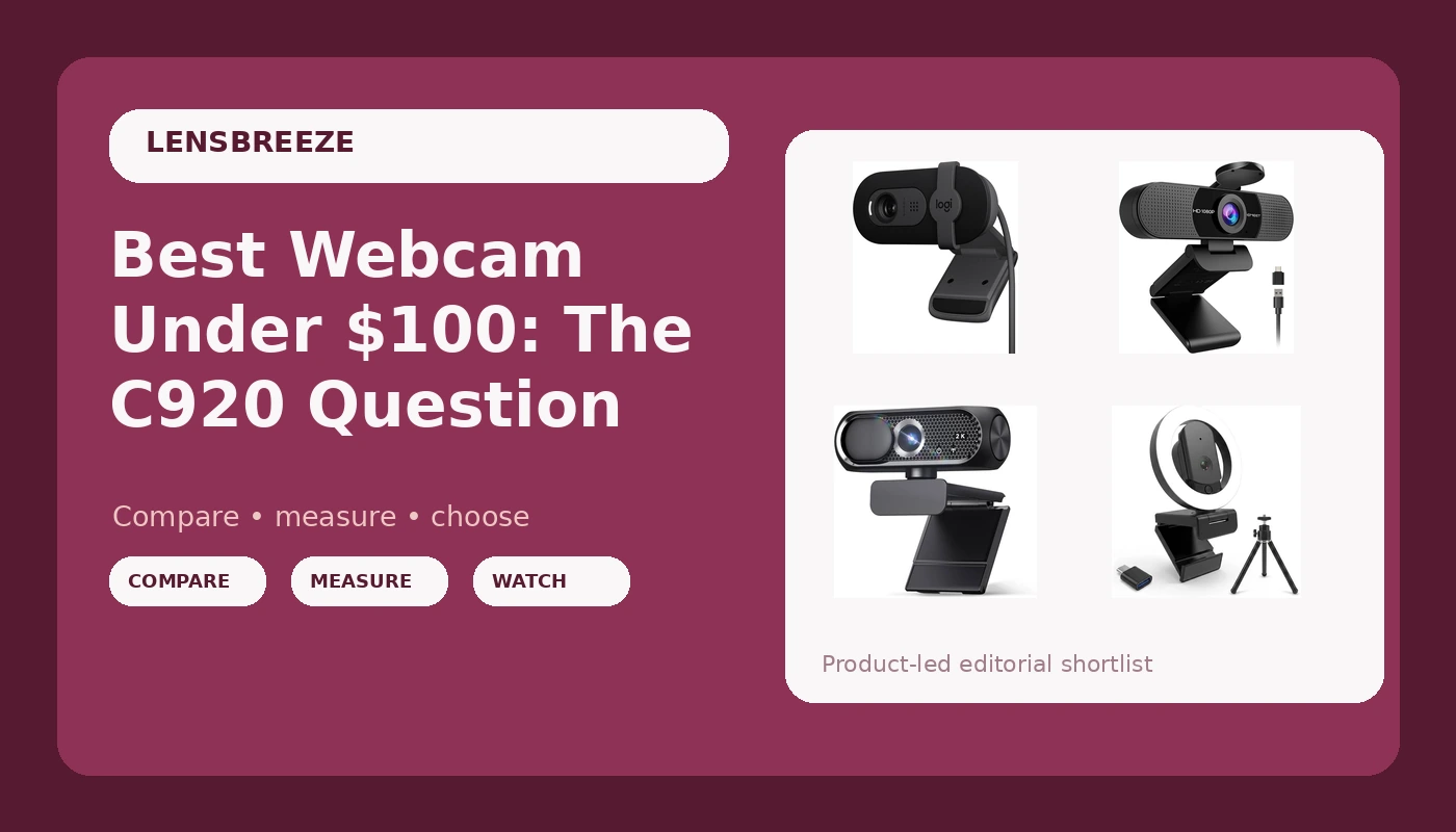 Best Webcam Under $100: The C920 Question - LensBreeze review with measurements and honest opinion