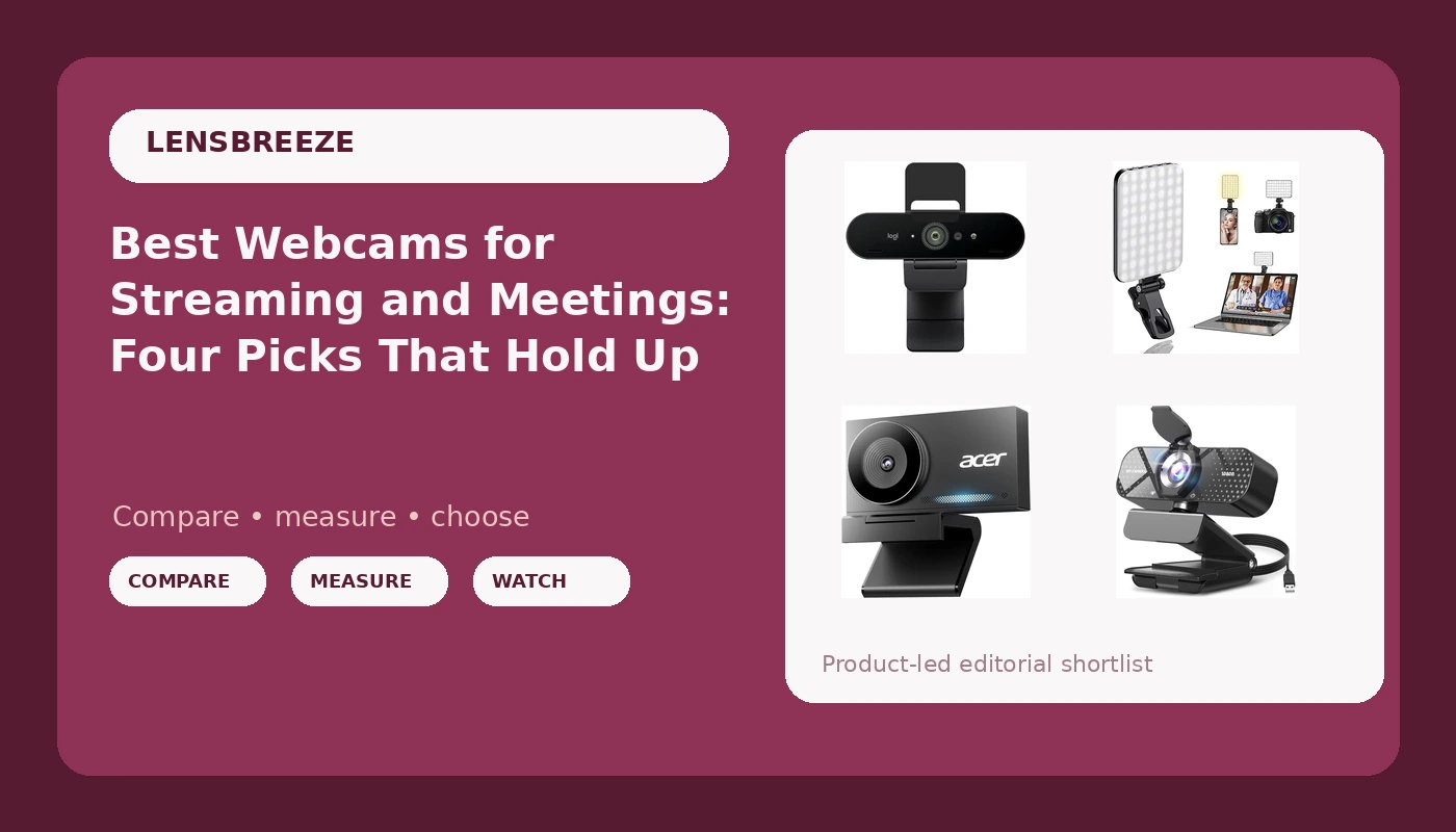 Best Webcams for Streaming and Meetings: Four Picks That Hold Up