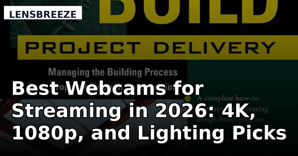 Best Webcams for Streaming in 2026: 4K, 1080p, and Lighting Picks