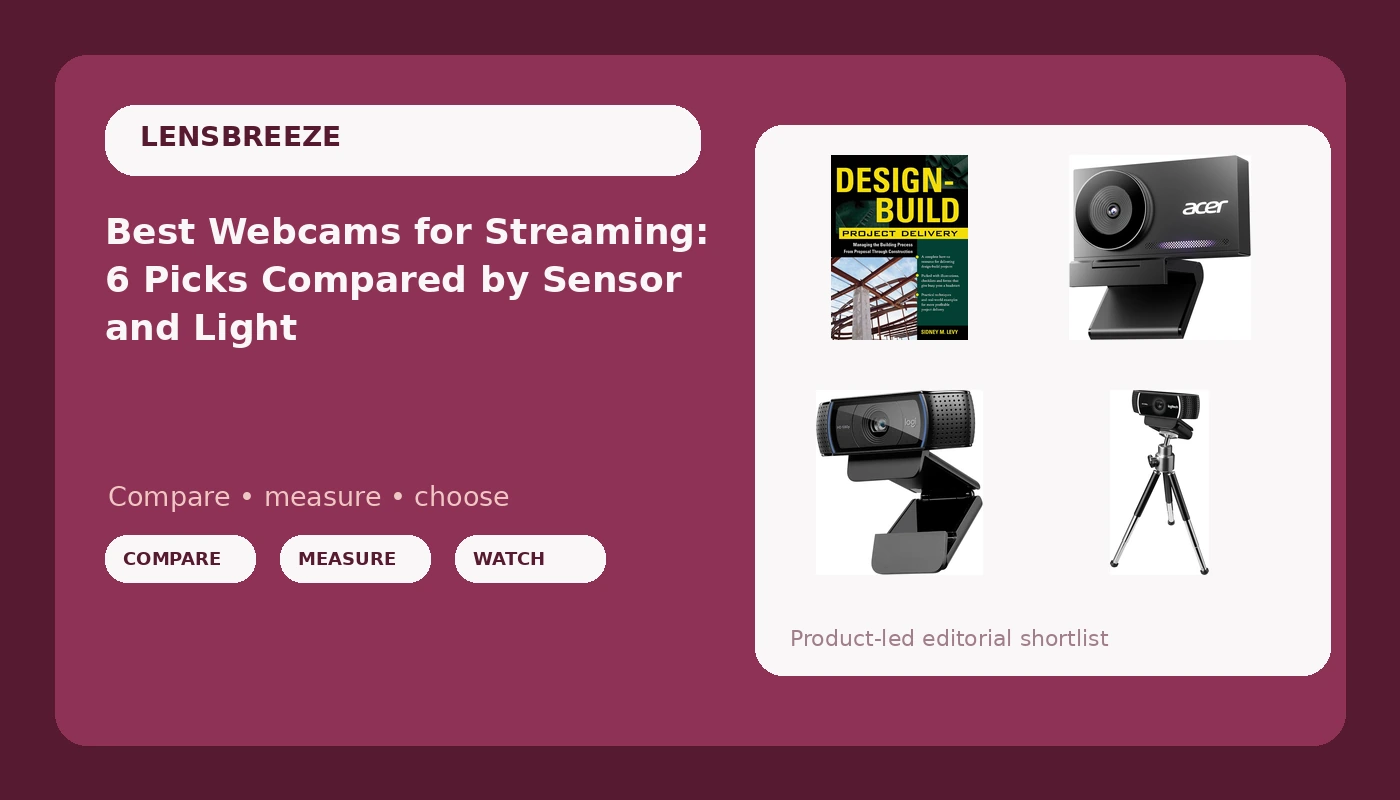 Best Webcams for Streaming: 6 Picks Compared by Sensor and Light