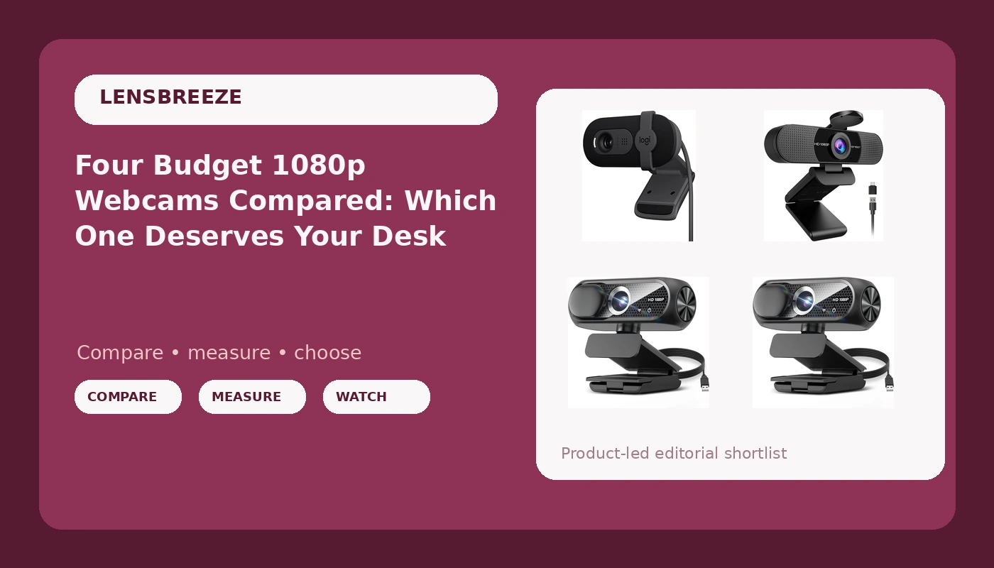 Four Budget 1080p Webcams Compared: Which One Deserves Your Desk