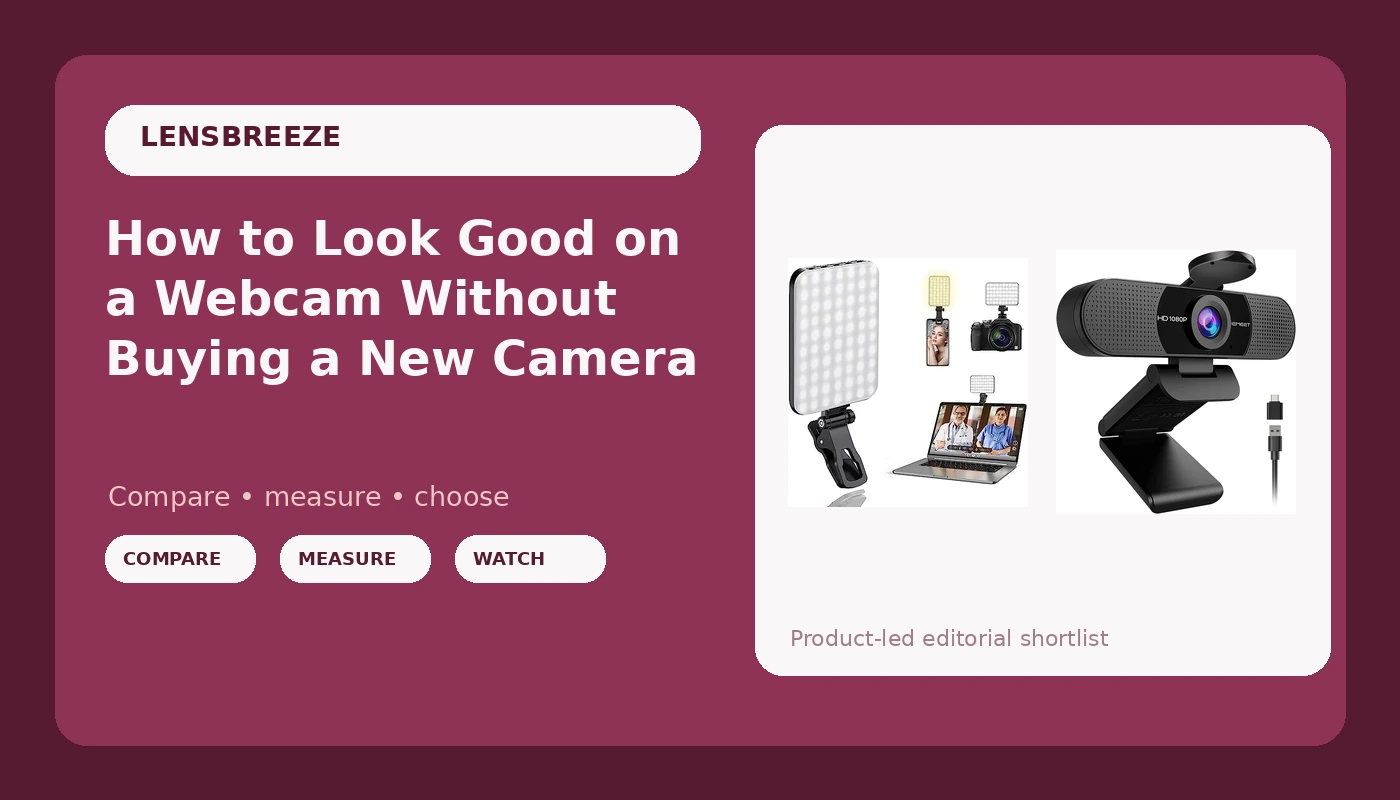 How to Look Good on a Webcam Without Buying a New Camera