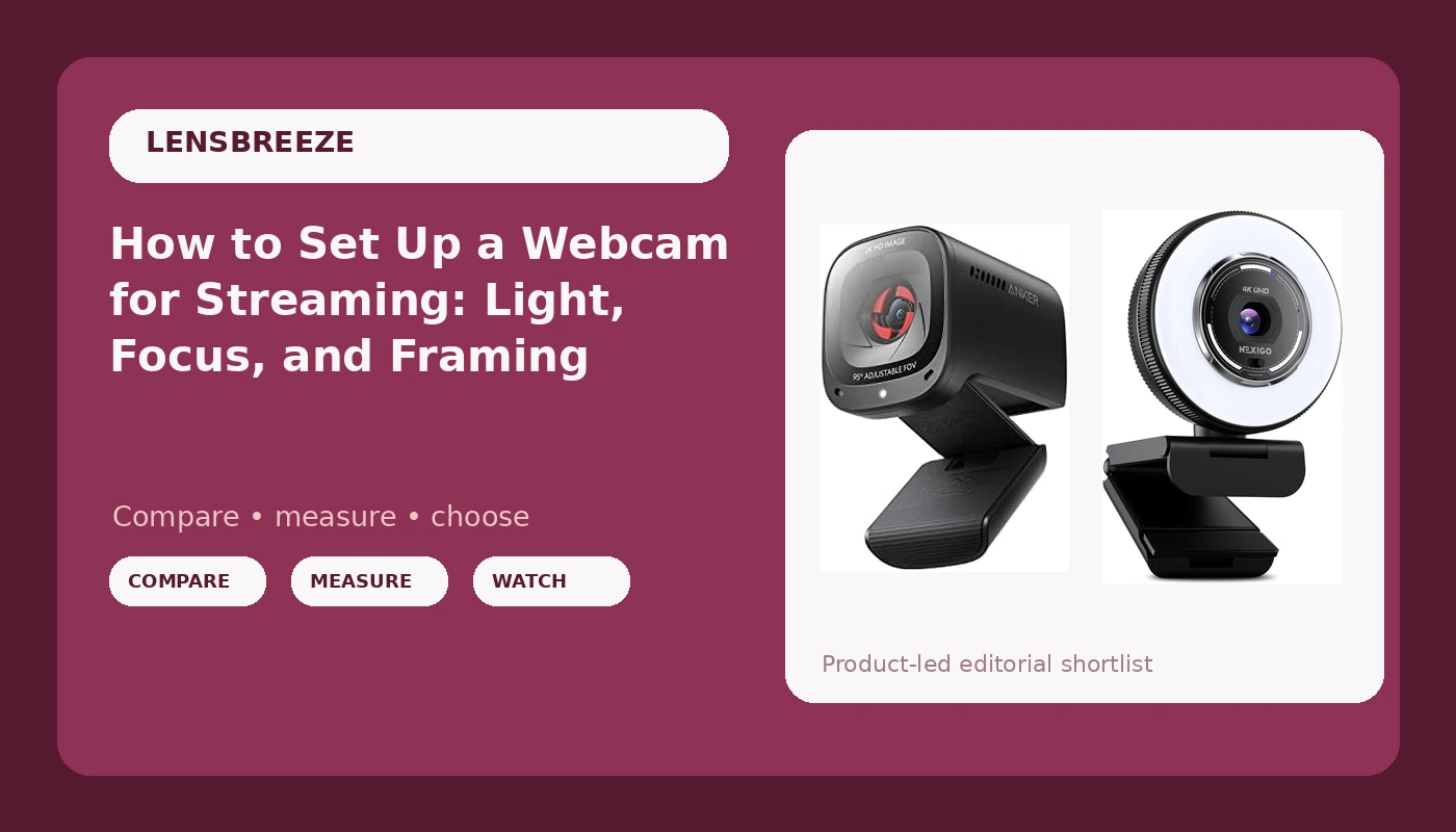 How to Set Up a Webcam for Streaming: Light, Focus, and Framing