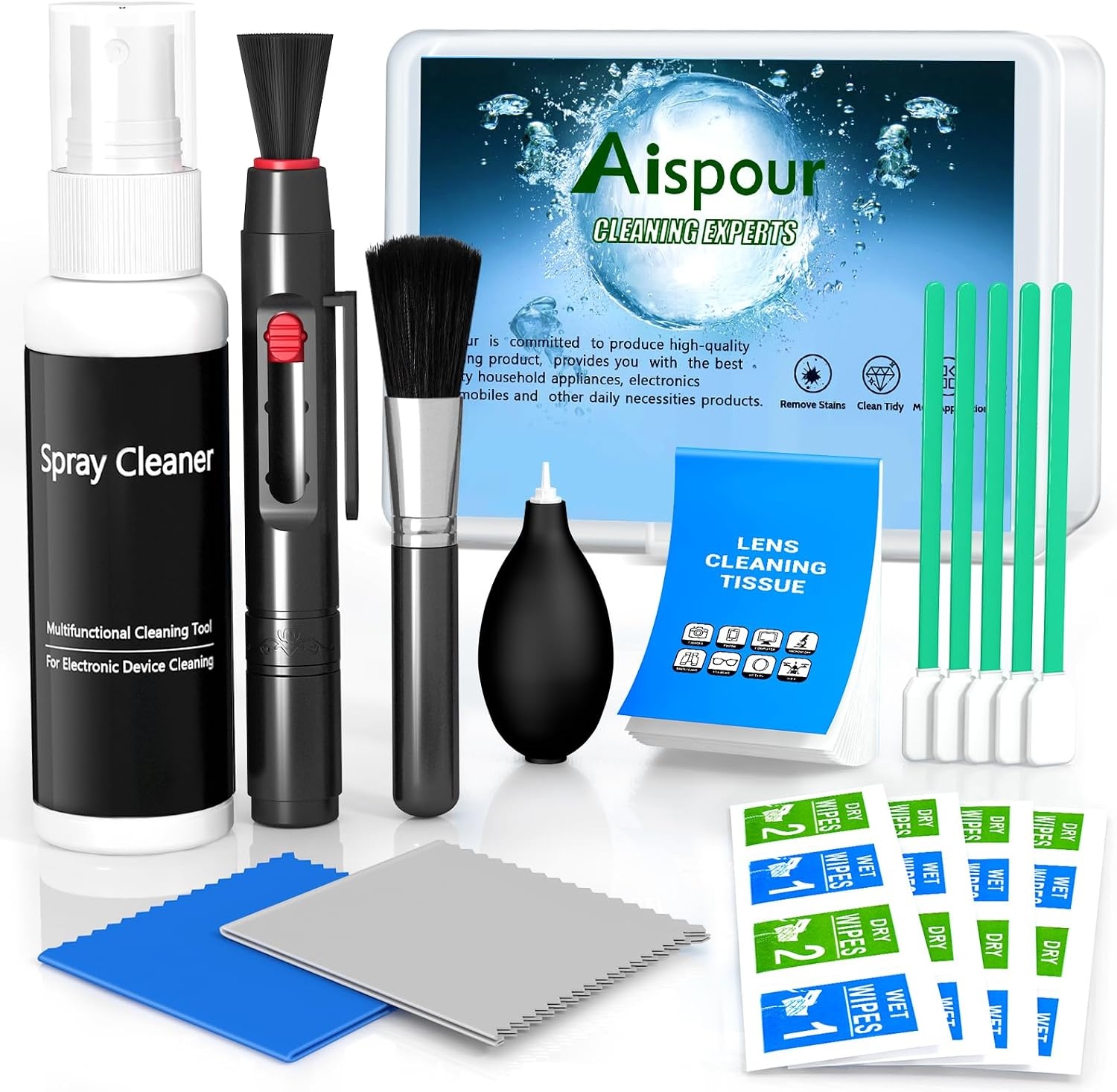 Aispour Camera Lens Cleaning Kit, 10-in-1