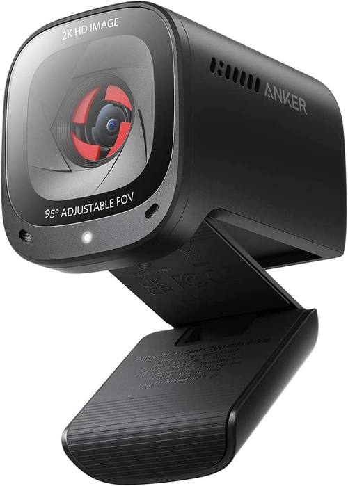 Anker PowerConf C200 2K Webcam for PC/Laptop/Mac, Low-Light Correction