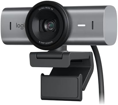Logitech MX Brio Ultra HD 4K Webcam Collaboration and Streaming - Graphite