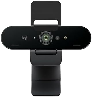 Logitech Brio 4K Webcam, Ultra 4K HD Video Calling (Renewed)