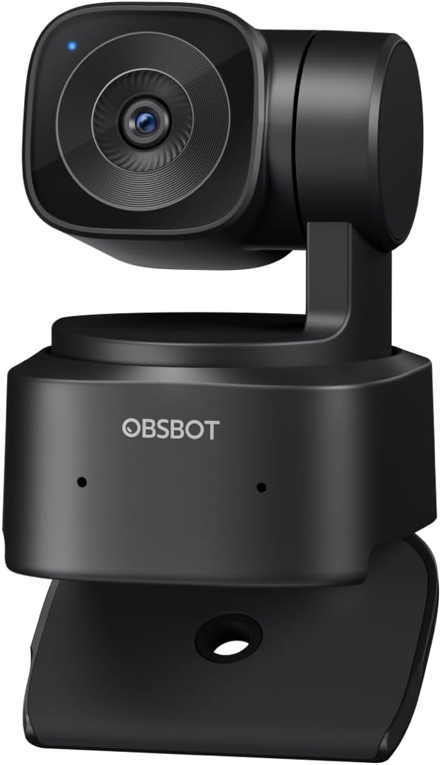 OBSBOT Tiny SE 1080P 100FPS Webcam for PC, AI Tracking PTZ Streaming Camera