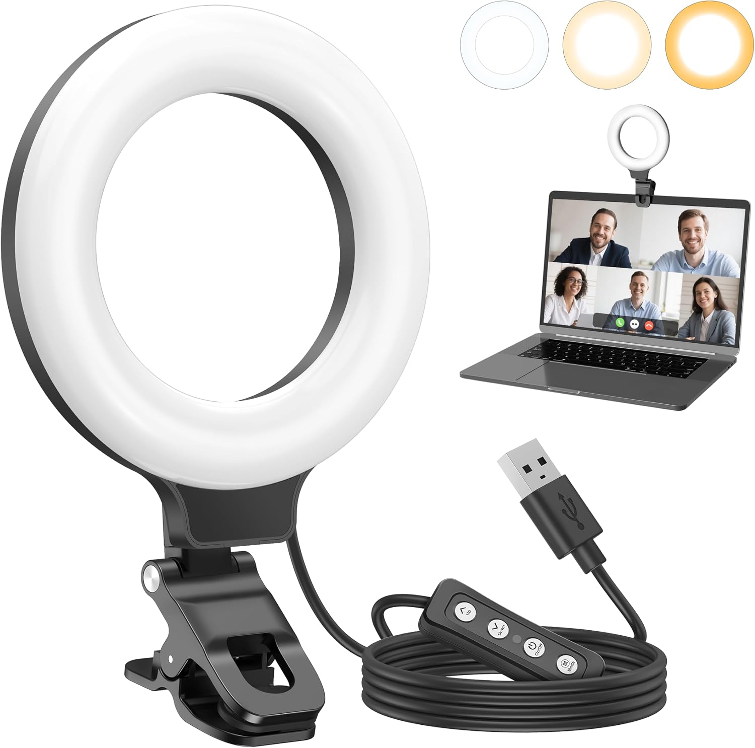 Anautin ring light for video conference lighting
