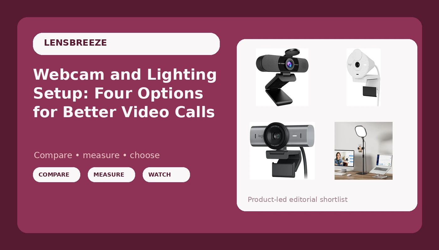Webcam and Lighting Setup: Four Options for Better Video Calls