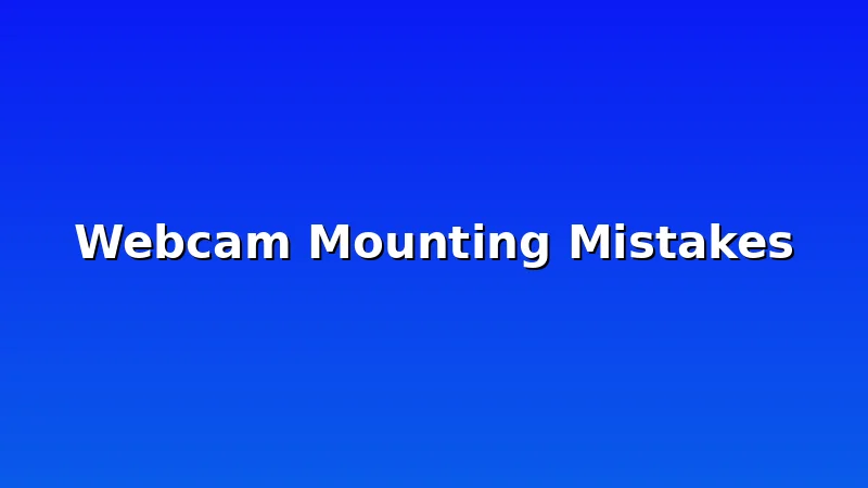Webcam Mounting Mistakes - LensBreeze review with measurements and honest opinion