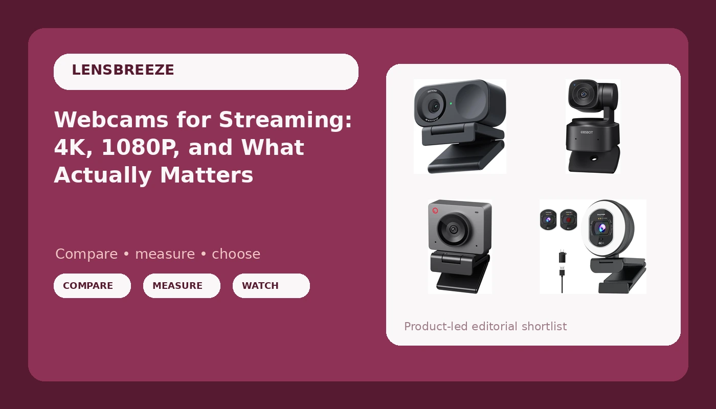 Webcams for Streaming: 4K, 1080P, and What Actually Matters